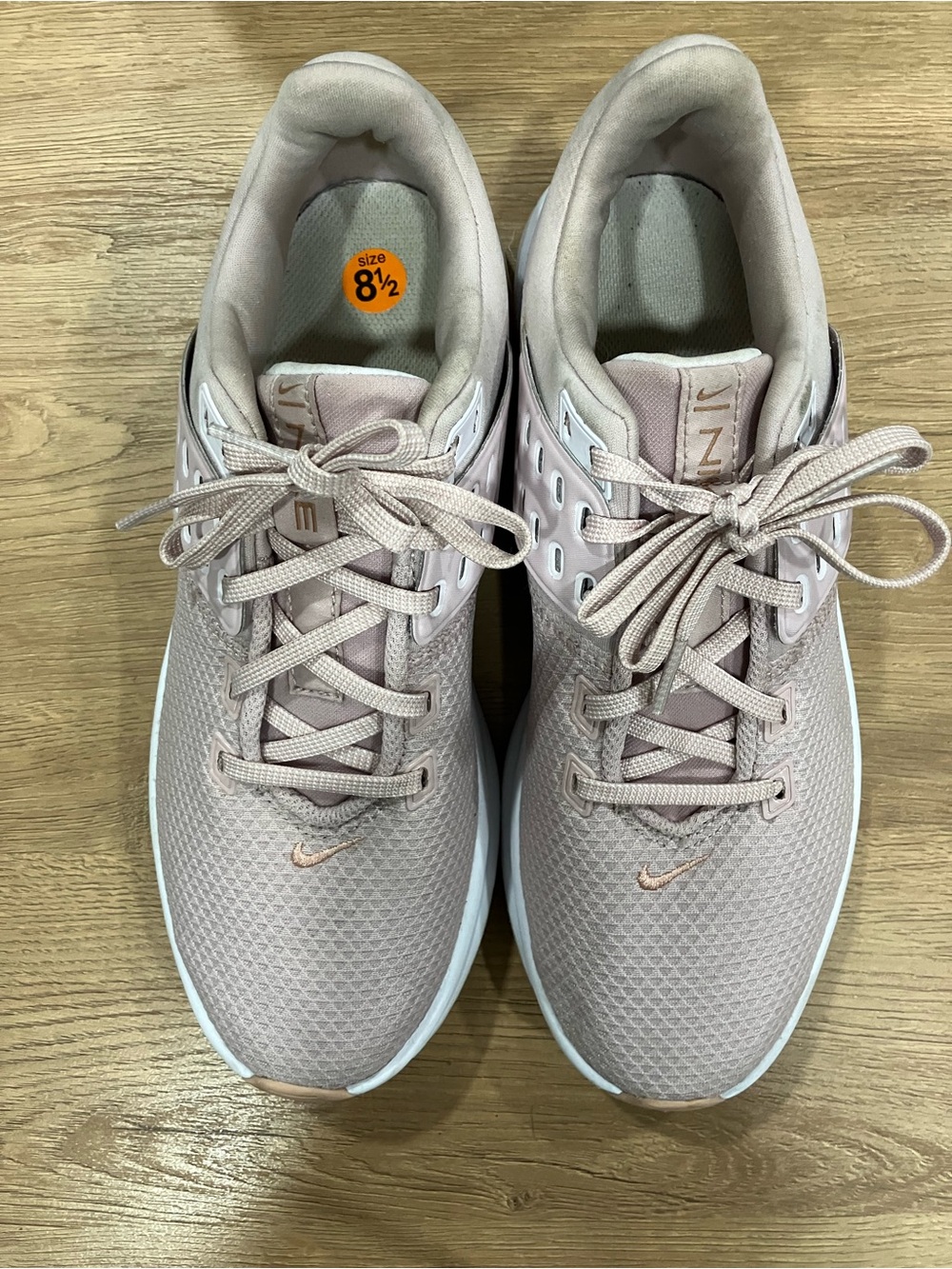Nike Women’s Blush Pink Mesh Lace-Up Running Sneakers